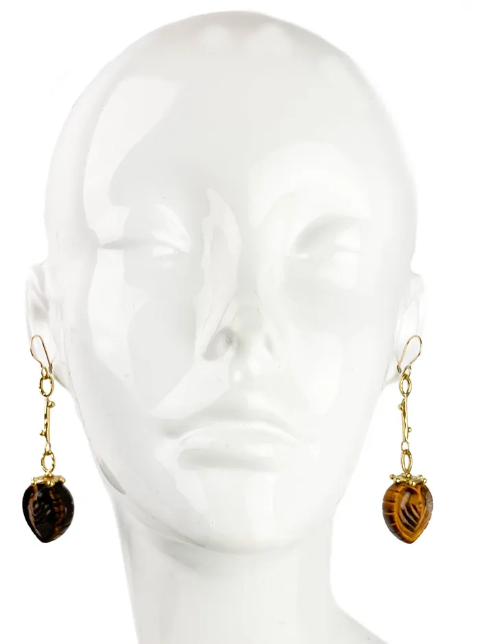 Earrings Ulla Johnson Ulla Johnson Galia Earrings in Tigers Eye