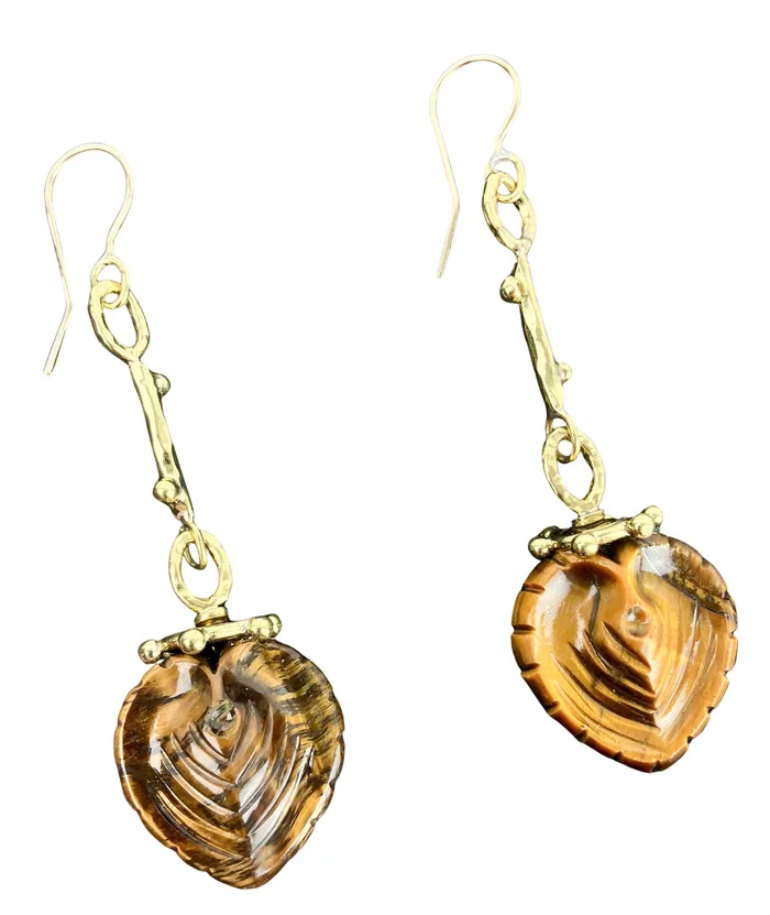 Earrings Ulla Johnson Ulla Johnson Galia Earrings in Tigers Eye