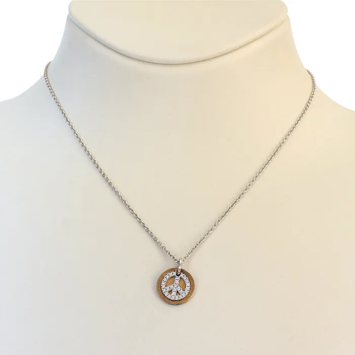 Esprit Necklace Silver Color With Round PendantStone 925 Silver Esprit Necklaces