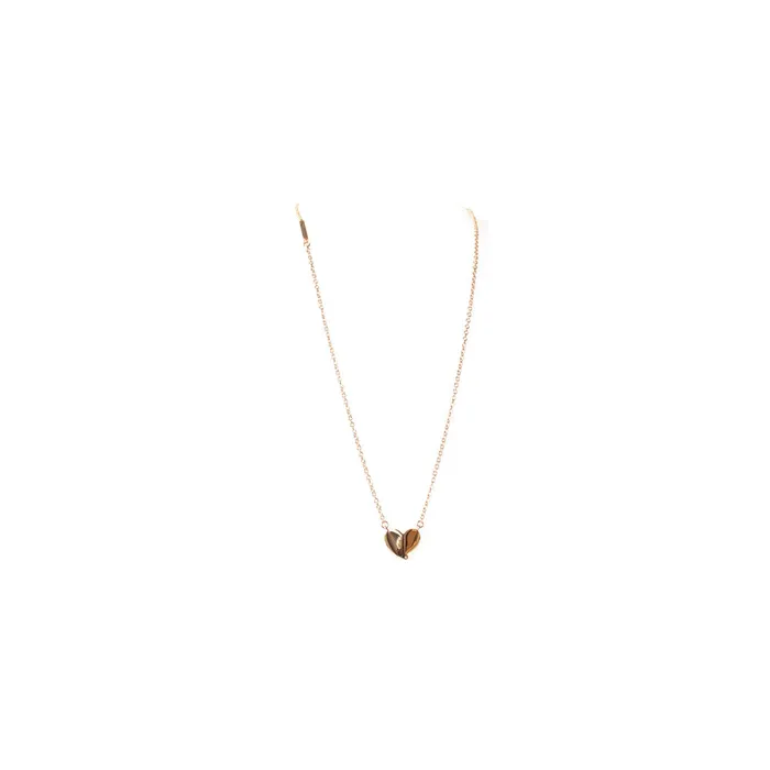Esprit Necklaces Esprit Necklace Rosegold Chain With Heart Shape Matt Glowsy Finish Pendant