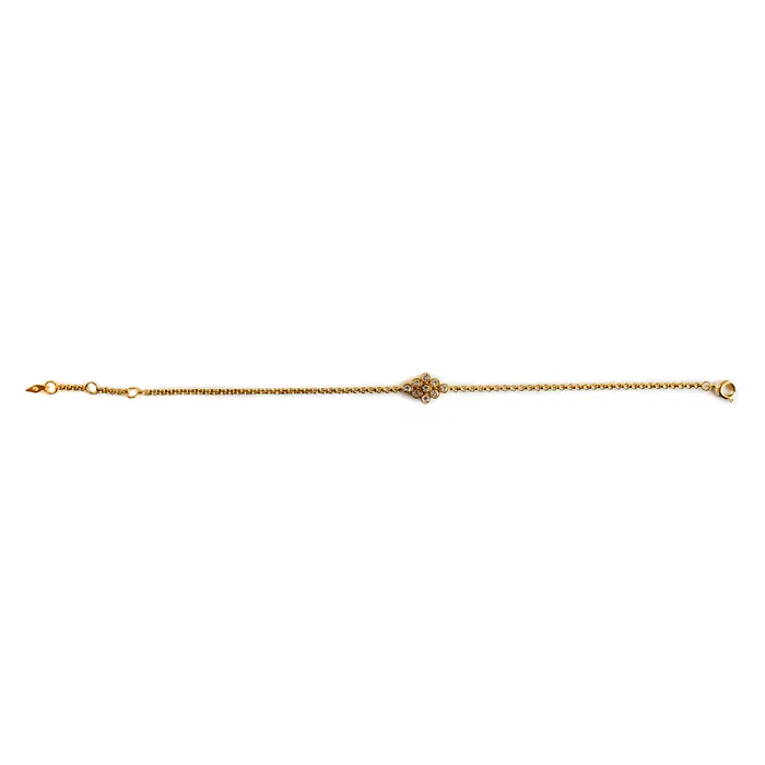 Fossil Fossil Ladies Bracelet Stainless Steel Gold Color With Stones Bracelets