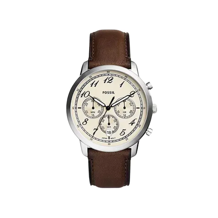 Fossil Watches Fossil Mens Neutra Chronograph Brown Leather Watch