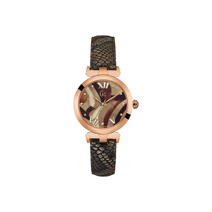 Gc Ladies Ladybelle Collection Watch IP Rose Gold Case With Leather Strap Gc Watches