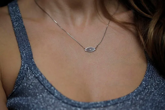 Gold Evil Eye Necklace Gold Necklace Capucinne Necklaces