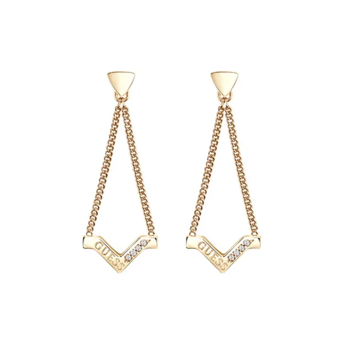 Guess Earrings Guess Earring With V Style Design