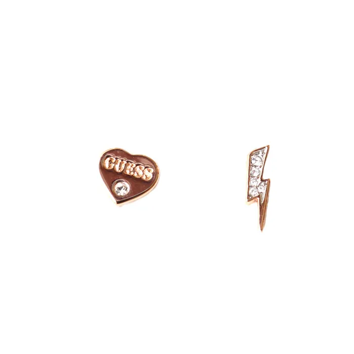 Guess Necklaces Guess EarringIp Rosegold Thunder Heart Design