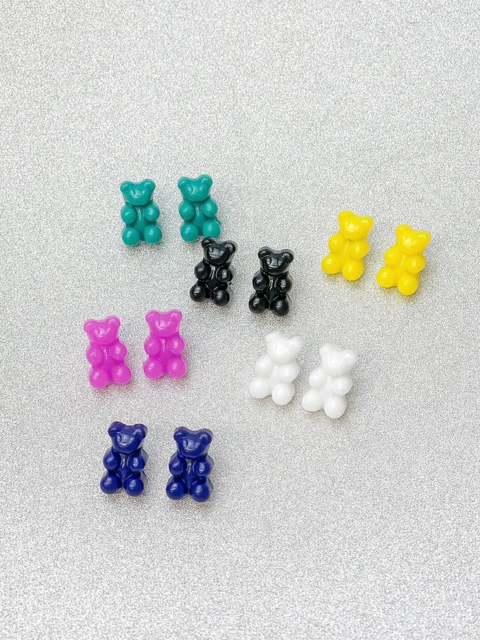 Gummy Bear Stud Earrings Yellow Prep Obsessed PR Earrings