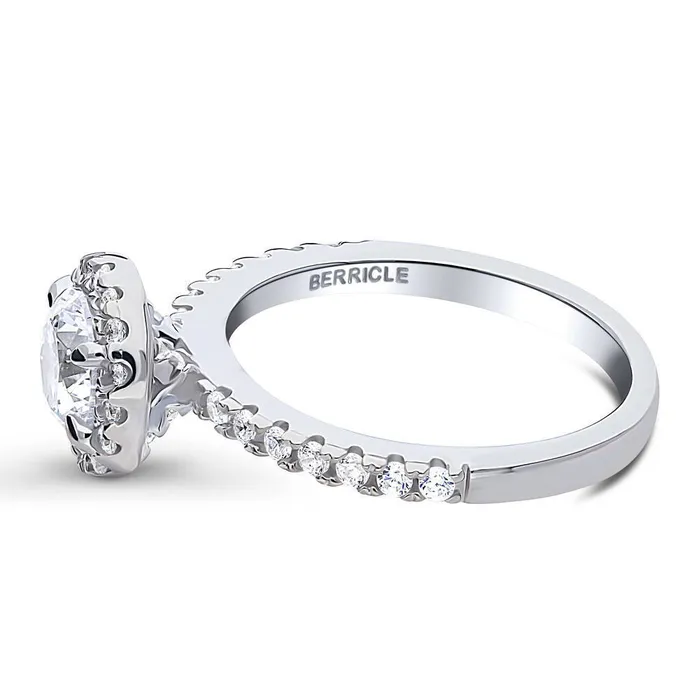 Halo CZ Ring in Sterling Silver BERRICLE Rings
