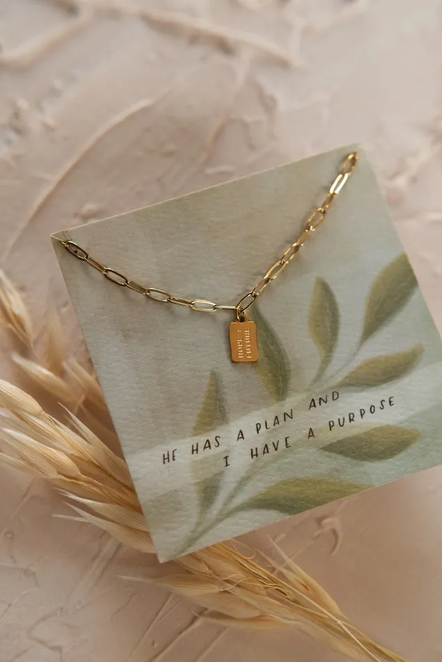 Hope Future Tag Necklace Dear Heart Necklaces