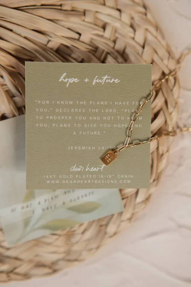 Hope Future Tag Necklace Dear Heart Necklaces