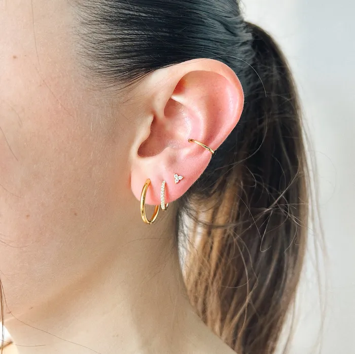 HoraceJewelry Earrings Ear Cuff Basic Gold