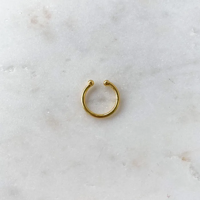 HoraceJewelry Earrings Ear Cuff Basic Gold