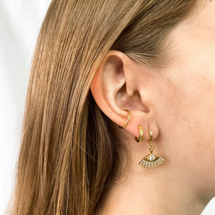 HoraceJewelry Earrings Ear Cuff Basic Gold