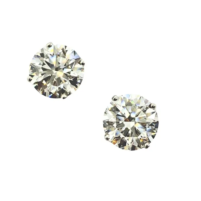 Jewelry 14K White Gold Lab Grown 51 ct Diamond Stud Earrings Earrings