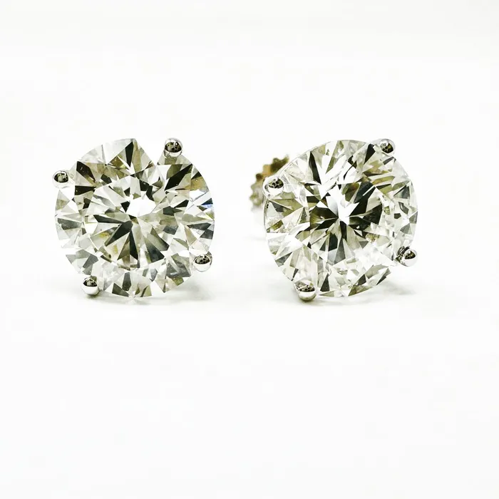 Jewelry 14K White Gold Lab Grown 51 ct Diamond Stud Earrings Earrings