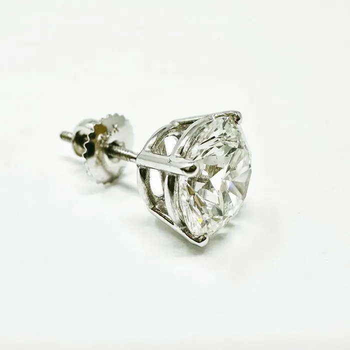 Jewelry 14K White Gold Lab Grown 51 ct Diamond Stud Earrings Earrings