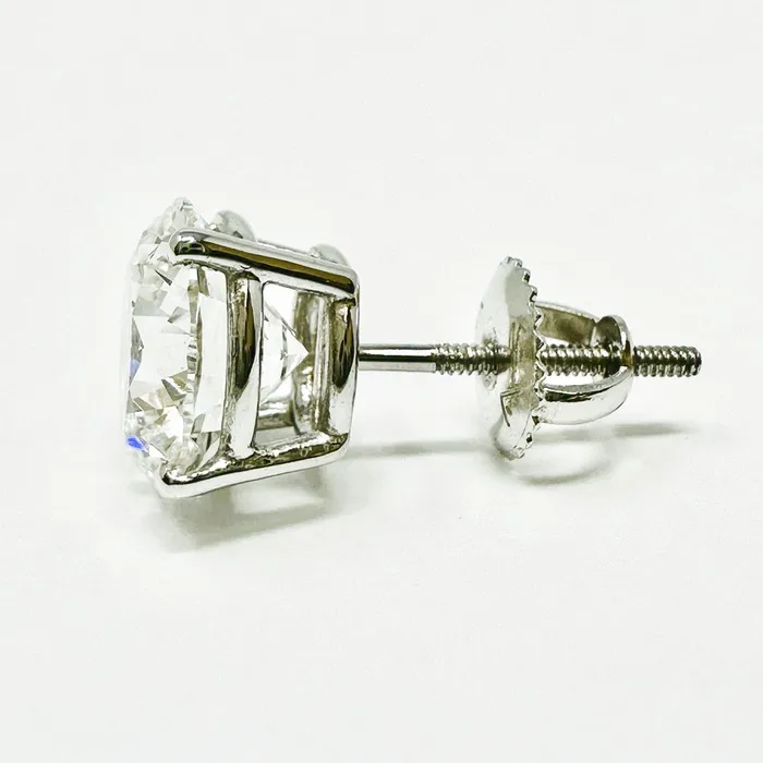Jewelry 14K White Gold Lab Grown 51 ct Diamond Stud Earrings Earrings