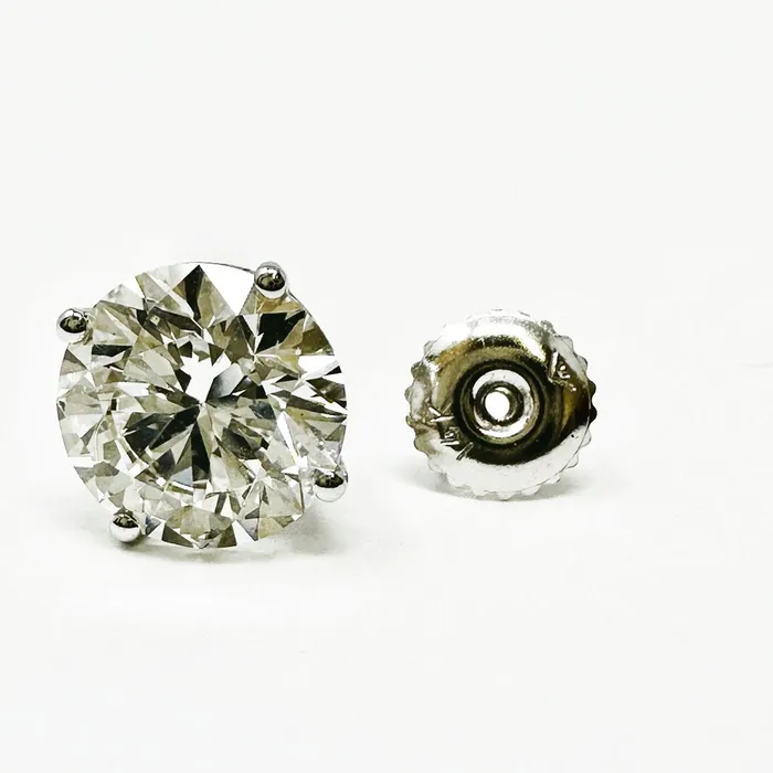 Jewelry 14K White Gold Lab Grown 51 ct Diamond Stud Earrings Earrings