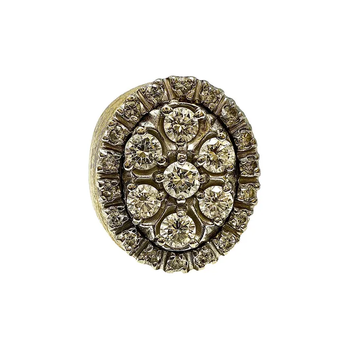 Jewelry Rings 14K Gold Diamond Signet Ring