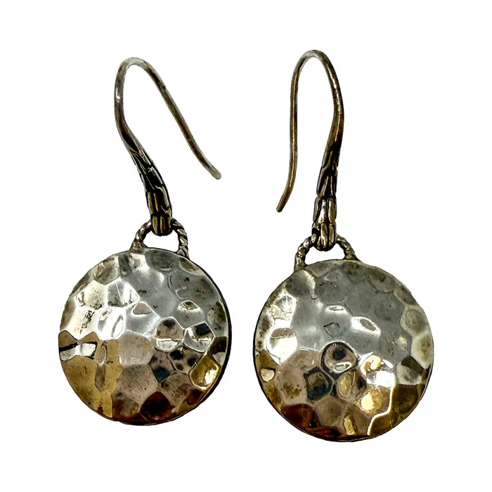 John Hardy Hammered Round Drop Earrings John Hardy Earrings