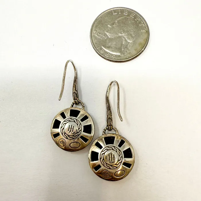 John Hardy Hammered Round Drop Earrings John Hardy Earrings