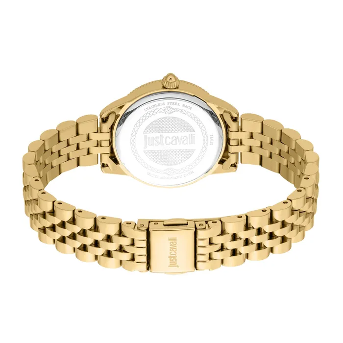 Just Cavalli Lovestruck Valentines Yellow Gold Green Watch and Bracelet Set Just Cavalli Bracelets