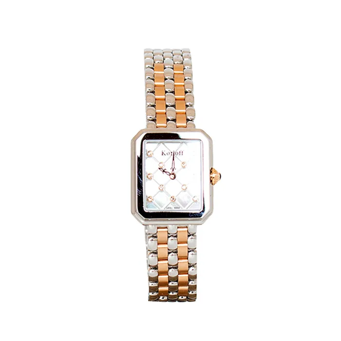 Korloff Korloff Ladies Watch Opera Collection Two Tone Steel Case And Rosegold Bracelet Bracelets