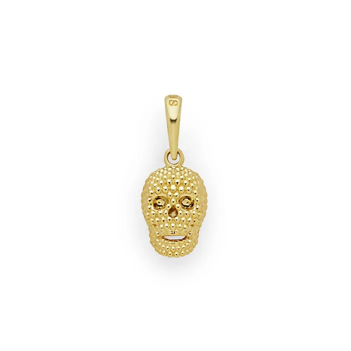 LAGOS Anthem 18K Gold Caviar Beaded Skull Amulet PreStyled Sets