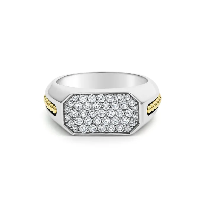 LAGOS Anthem TwoTone Octagon Diamond Ring Rings