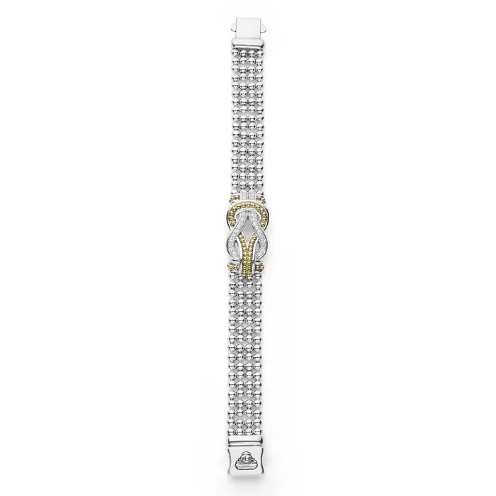 LAGOS Bracelets Newport TwoTone Knot Diamond Statement Bracelet