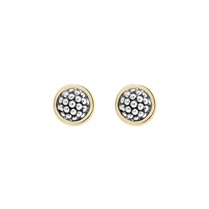 LAGOS Earrings Signature Caviar TwoTone Caviar Stud Earrings