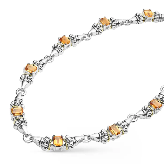 LAGOS Glacier Citrine Caviar Beaded Necklace Necklaces