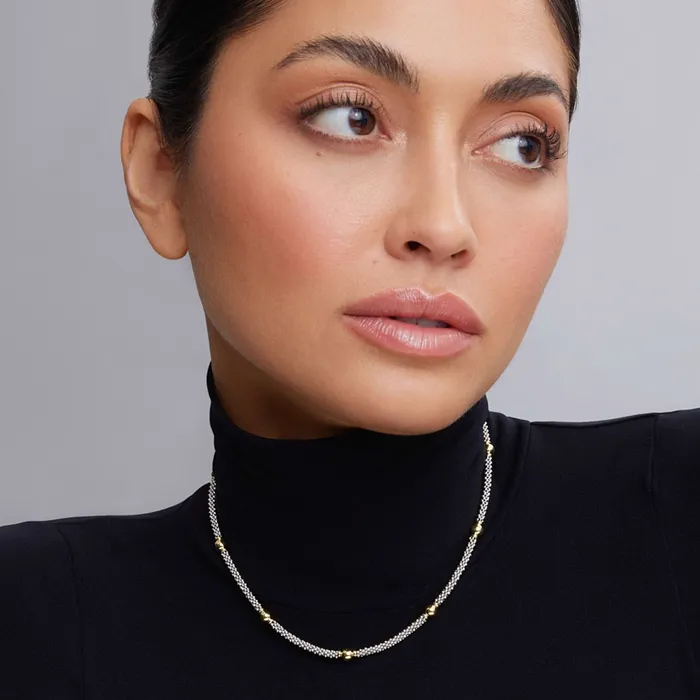 LAGOS Necklaces Signature Caviar 18K Gold Station Necklace