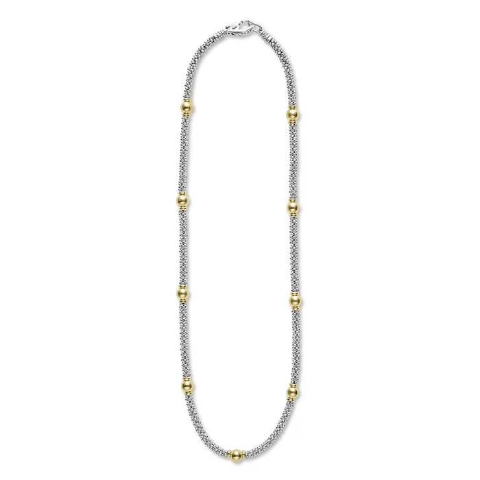 LAGOS Necklaces Signature Caviar 18K Gold Station Necklace