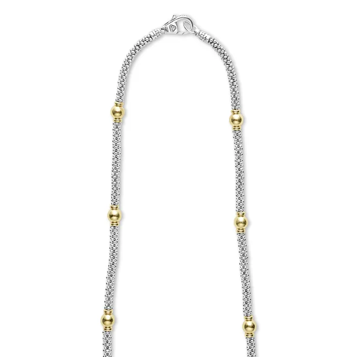 LAGOS Necklaces Signature Caviar 18K Gold Station Necklace
