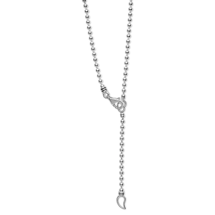 LAGOS Necklaces Signature Caviar Octagon Diamond G Initial Charm Necklace