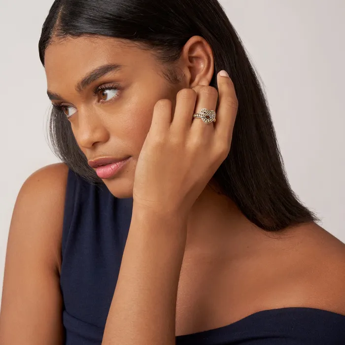 LAGOS Rings Beloved Large TwoTone Heart Ring