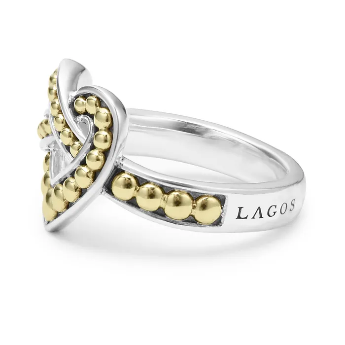 LAGOS Rings Beloved Large TwoTone Heart Ring
