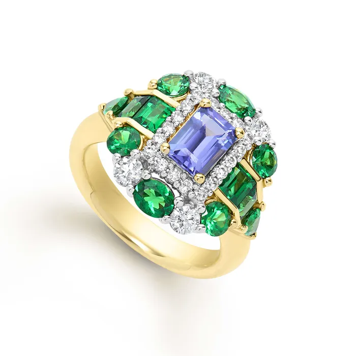 LAGOS Studio 18K Gold Gemstone and Diamond Statement Ring Rings