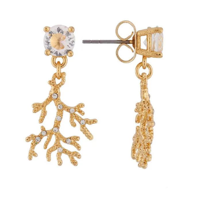 Les Nereides Earrings Les NereidesBranches Of Fossilized Coral EarringsOne Size