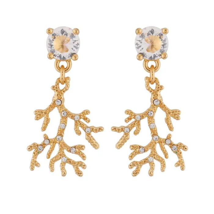Les Nereides Earrings Les NereidesBranches Of Fossilized Coral EarringsOne Size