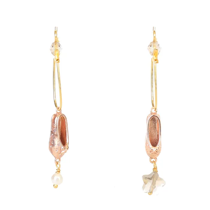 Les Nereides Earrings Les Nereides Pas De Deux Ballet Shoe Earrings