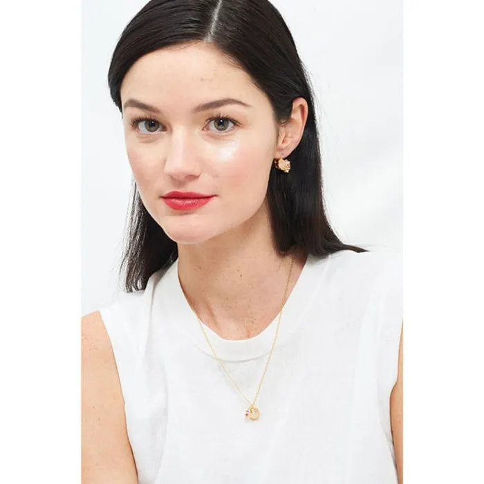 Les Nereides Les NereidesQuartz And Asymetrical Rhinestones Thin NecklaceOne Size Necklaces