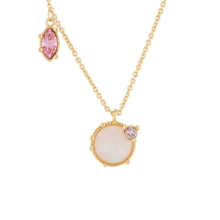 Les Nereides Les NereidesQuartz And Asymetrical Rhinestones Thin NecklaceOne Size Necklaces