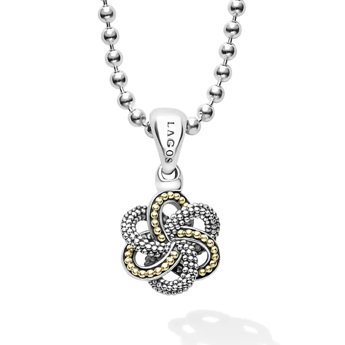 Love Knot Small TwoTone Pendant Necklace LAGOS Necklaces