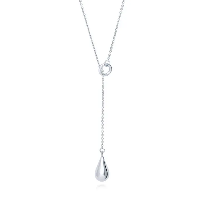 Necklaces BERRICLE Teardrop Necklace and Earrings in Sterling Silver