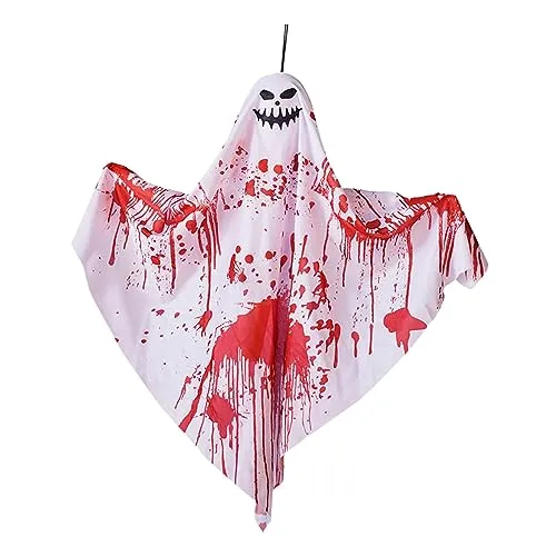 Necklaces Dropshipped via Social Commerce Network MERISHOPP Hanging Ghost Decoration Hanging Pendant for Haunted House Window Front Yard Style C