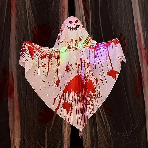 Necklaces Dropshipped via Social Commerce Network MERISHOPP Hanging Ghost Decoration Hanging Pendant for Haunted House Window Front Yard Style C