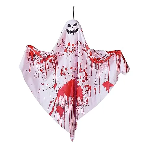 Necklaces Dropshipped via Social Commerce Network MERISHOPP Hanging Ghost Decoration Hanging Pendant for Haunted House Window Front Yard Style C