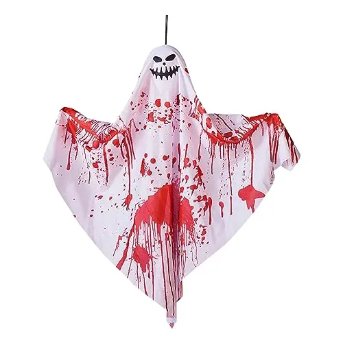 Necklaces Dropshipped via Social Commerce Network MERISHOPP Hanging Ghost Decoration Hanging Pendant for Haunted House Window Front Yard Style C